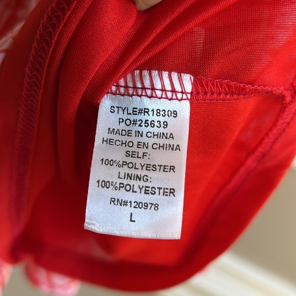 Entro Red and Pink Floral Romper - Picture 7 of 11